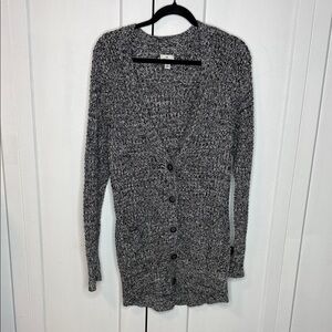 American Eagle Outfitters Large Grey Knit button up oversized Sweater